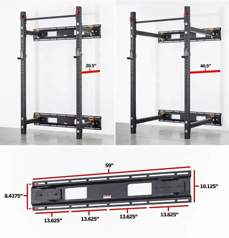 OK0043E meio rack montado na parede